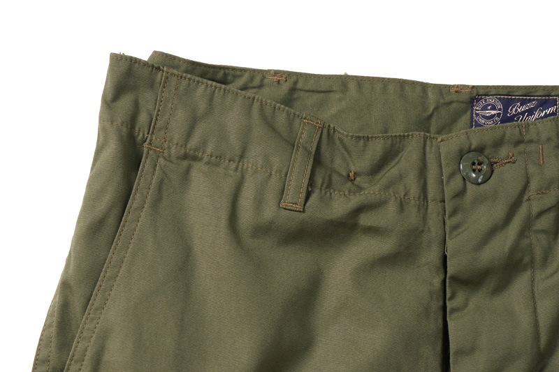 BUZZ RICKSON'S Хꥯ ѥ ϡեѥ "TROUSERS, MEN'S, COTTON WIND RESISTANT POPLIN, OLIVE GREEN, ARMY SHADE 107 SHORTS"BR51907