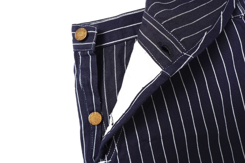 HEADLIGHT �إåɥ饤�� �����С�������  "8oz. SPECIAL WOVEN STRIPE DENIM LOW BACK OVERALLS"  HD42498