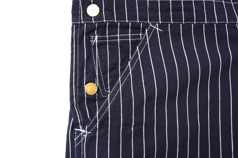 HEADLIGHT �إåɥ饤�� �����С�������  "8oz. SPECIAL WOVEN STRIPE DENIM LOW BACK OVERALLS"  HD42498