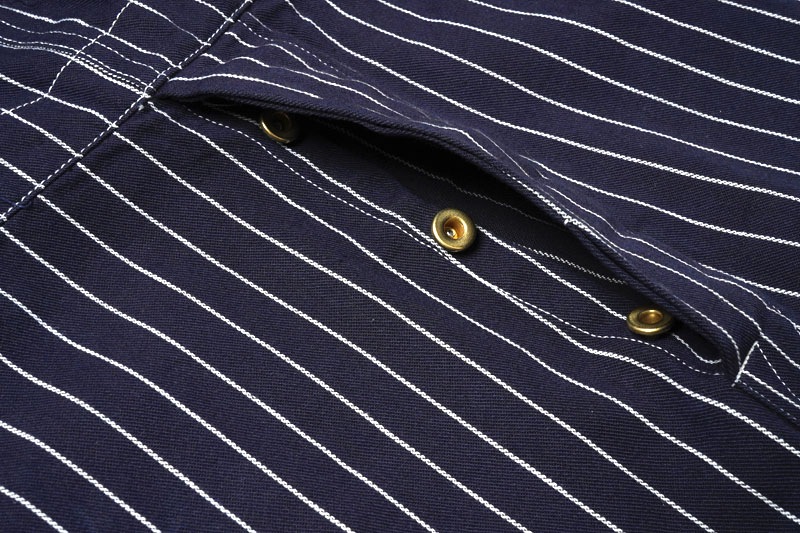 HEADLIGHT �إåɥ饤�� �����С�������  "8oz. SPECIAL WOVEN STRIPE DENIM LOW BACK OVERALLS"  HD42498