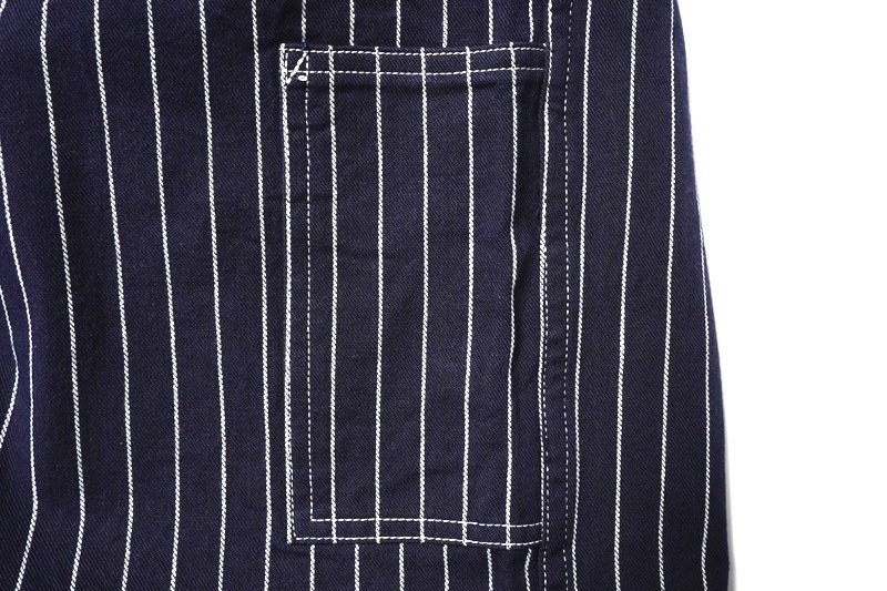HEADLIGHT �إåɥ饤�� �����С�������  "8oz. SPECIAL WOVEN STRIPE DENIM LOW BACK OVERALLS"  HD42498
