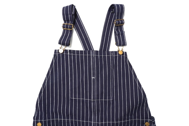 HEADLIGHT �إåɥ饤�� �����С�������  "8oz. SPECIAL WOVEN STRIPE DENIM LOW BACK OVERALLS"  HD42498