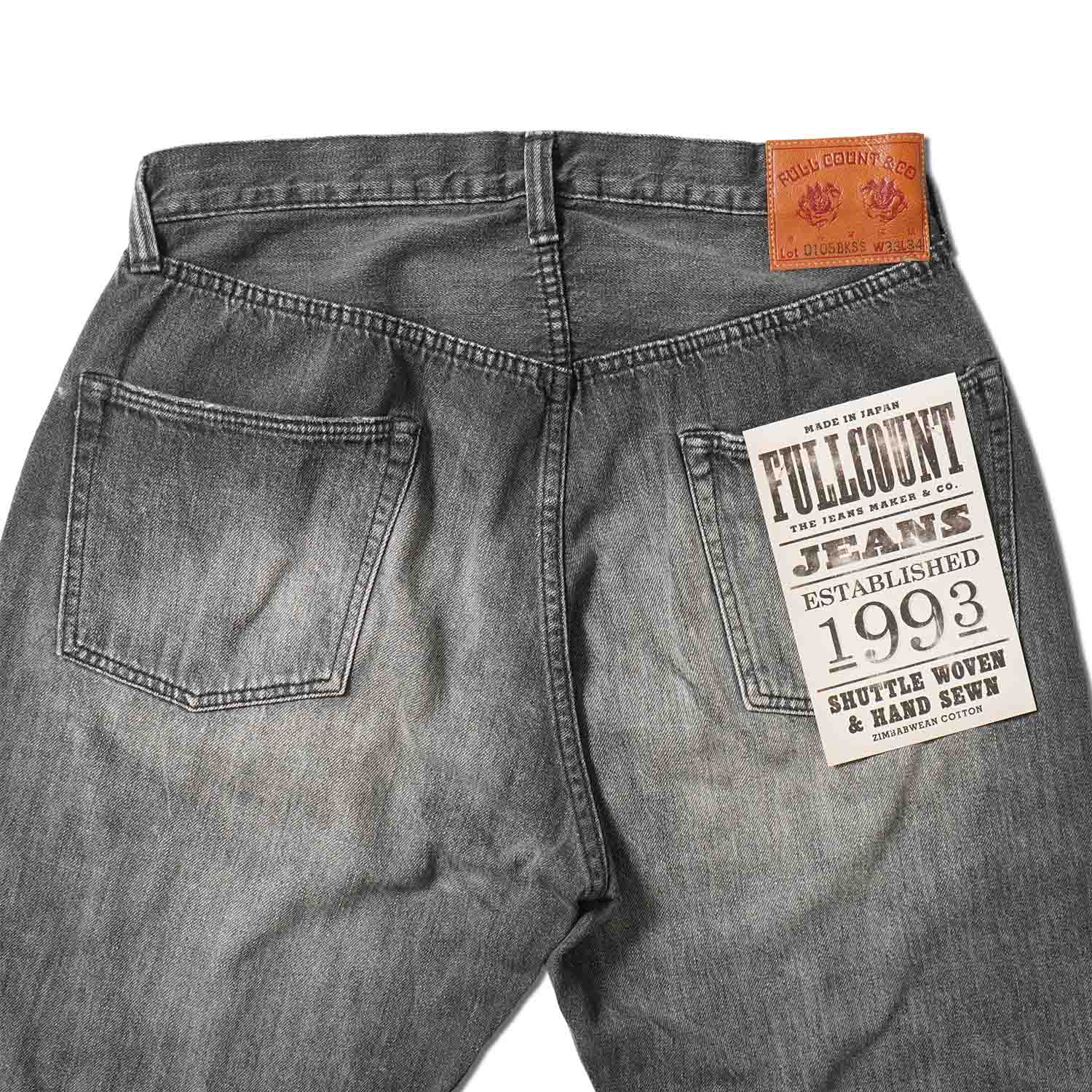 FULLCOUNT �ե륫����� �ѥ��  "Wide Black Selvedge Denim Dartford(Super Smooth)"  0105BKSSHW