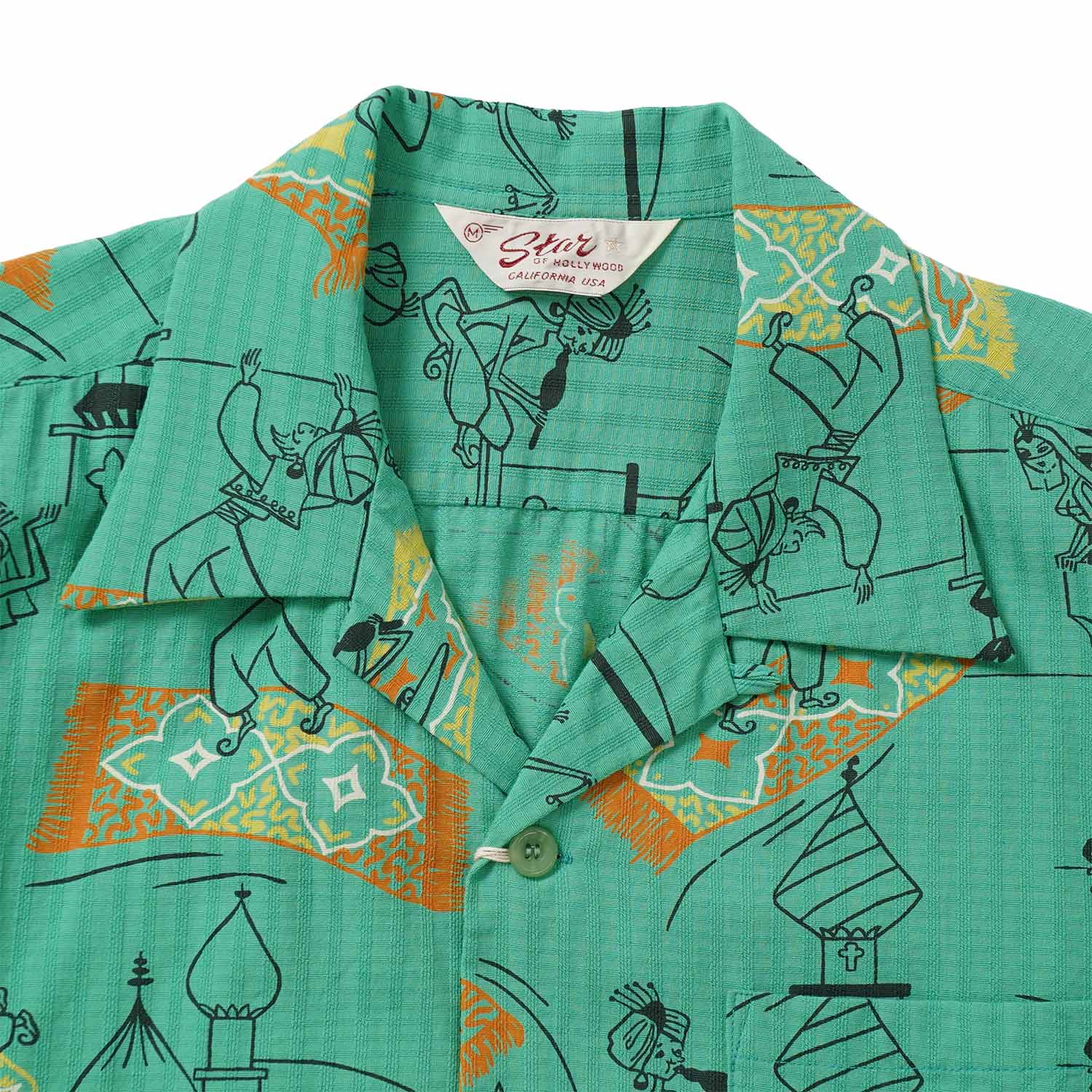 STAR OF HOLLYWOOD ���������֥ϥꥦ�å� Ⱦµ ����� DOBBY COTTON OPEN SHIRT  ��MAGIC CARPET��  SH39716