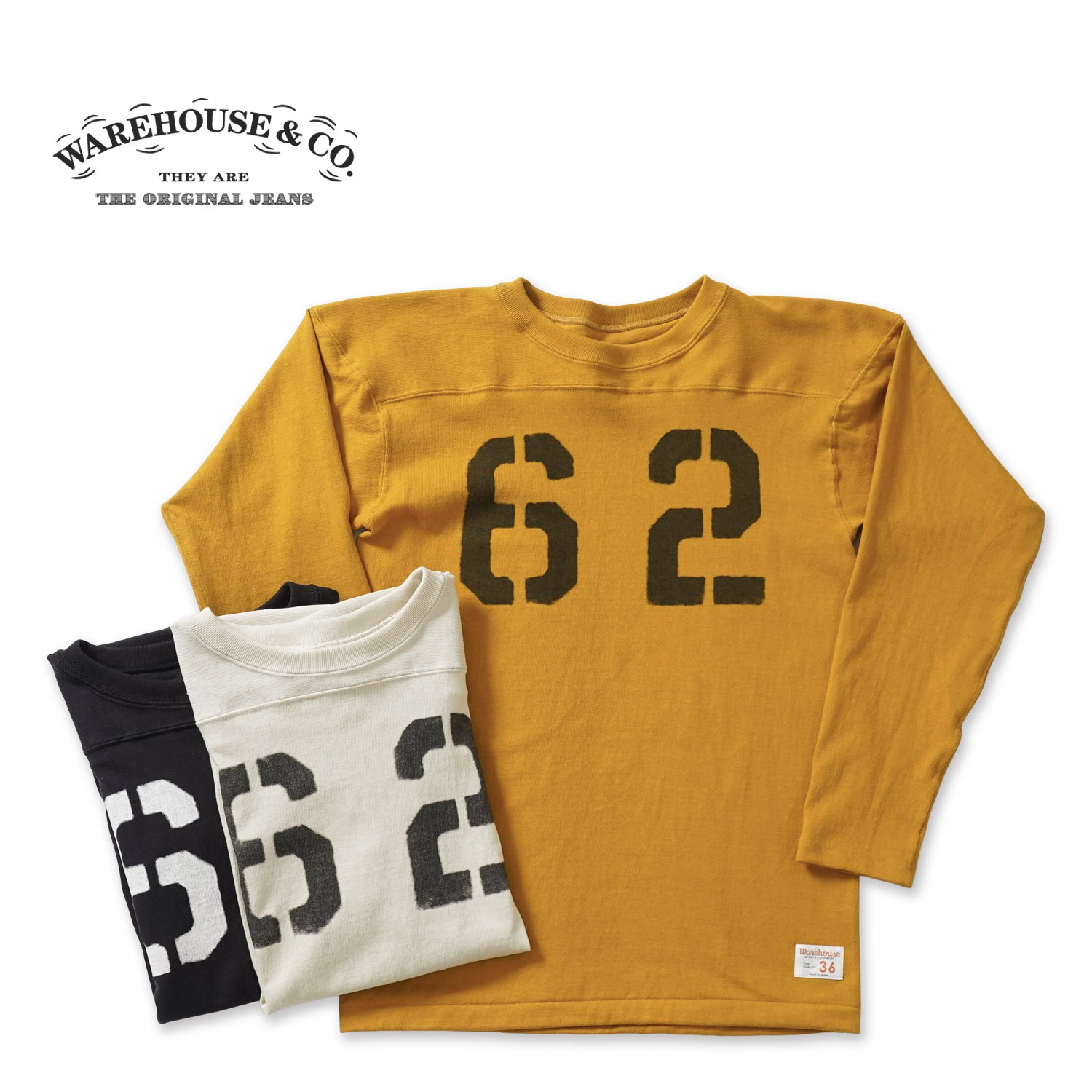 ウエアハウス フットボールTシャツ　サイズ36（S） ウエアハウス フットボールTシャツ サイズ36（S） 【公式通販】