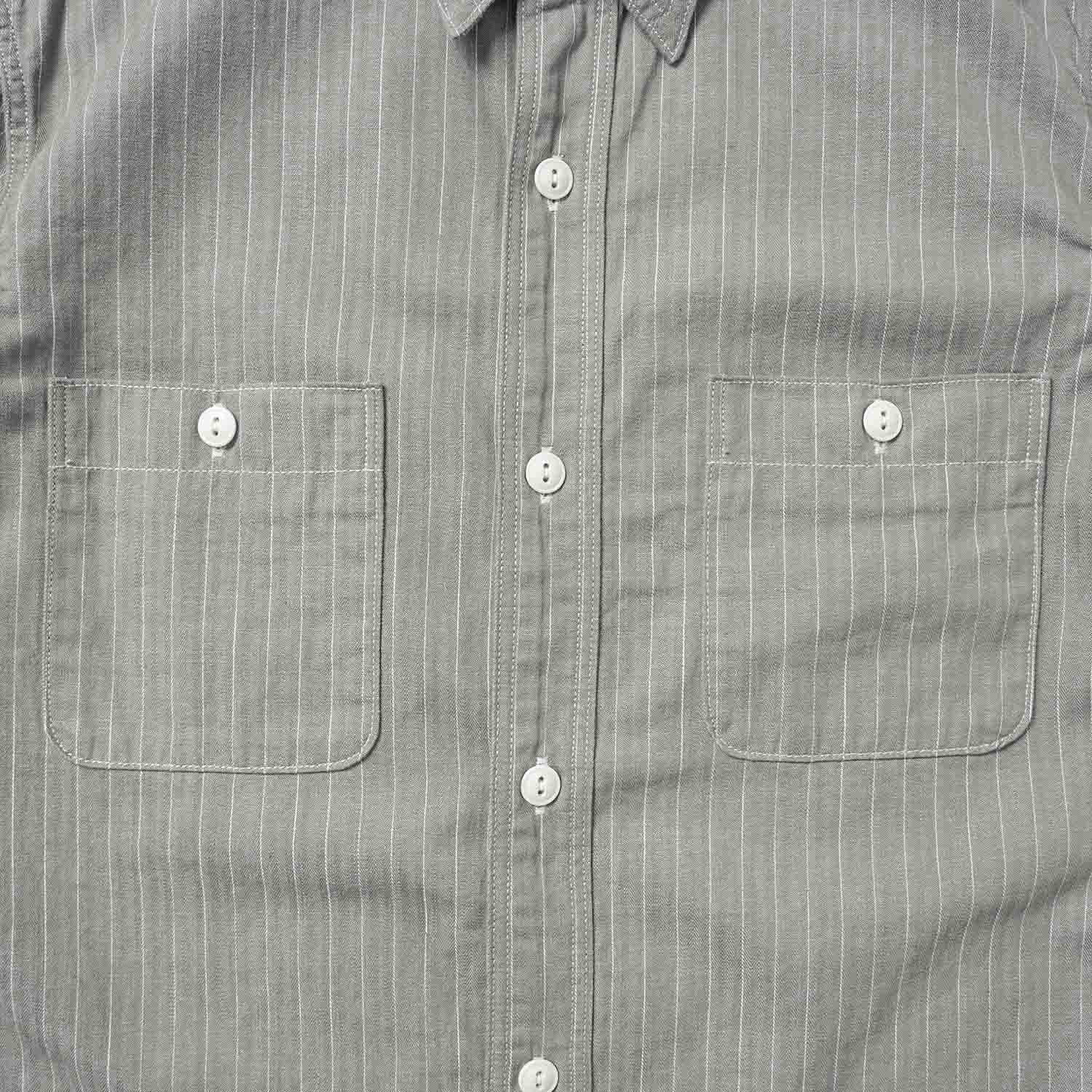 FULLCOUNT �ե륫����� Ĺµ����� "Herringbone Pencil Stripe Work Shirt" 4810G