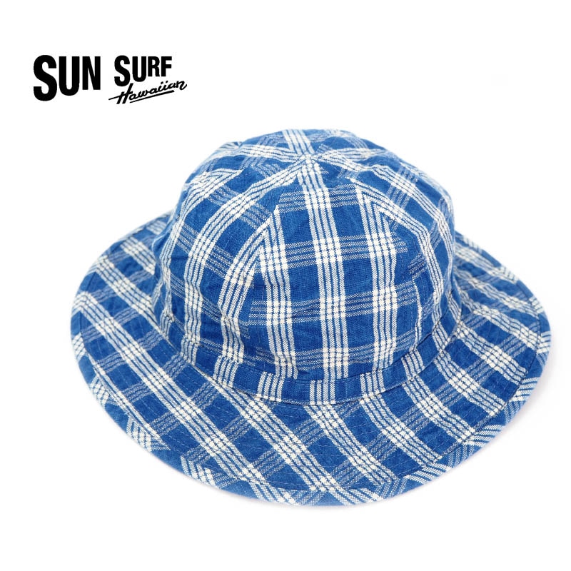 新品タグ付き SUNSURF サンサーフ レイラニ パラカ キャスケット ハット 2021別注①『SUN SURF × Leilani PALAKA CHECK CASQUET