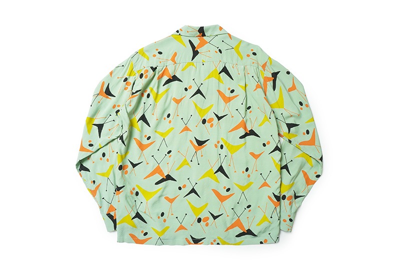 STAR OF HOLLYWOOD ���������֥ϥꥦ�å� Ĺµ ����� HIGH DENSITY RAYON L/S OPEN SHIRT  "ATOMIC"  SH29491