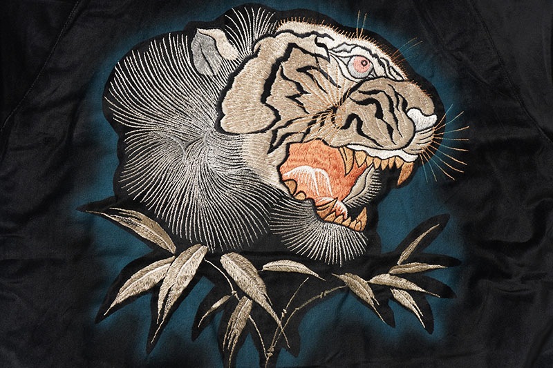 TAILOR TOYO �ơ��顼���Ρ����������Mid 1950s Style Velveteen �� Acetate Quilted Souvenir Jacket  ��Stencil Paint�� TOYO ENTERPRISE 60th Anniversary Special Edition  ��TIGER HEAD�� �� ��EAGLE��  TT15809-119