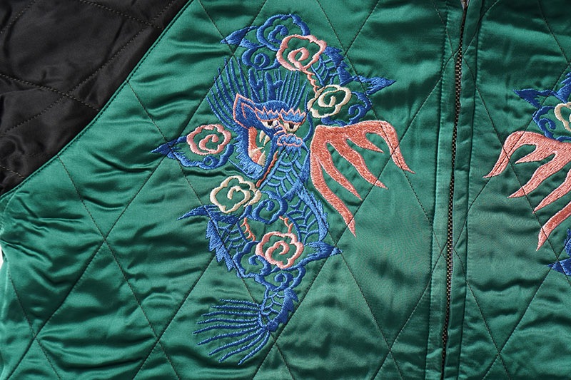 TAILOR TOYO �ơ��顼���Ρ����������Mid 1950s Style Velveteen �� Acetate Quilted Souvenir Jacket  ��Stencil Paint�� TOYO ENTERPRISE 60th Anniversary Special Edition  ��TIGER HEAD�� �� ��EAGLE��  TT15809-119