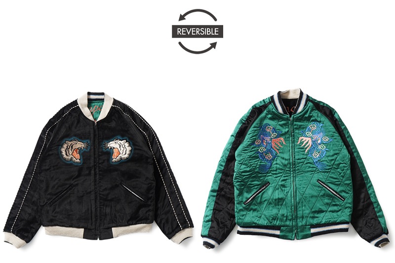 TAILOR TOYO �ơ��顼���Ρ����������Mid 1950s Style Velveteen �� Acetate Quilted Souvenir Jacket  ��Stencil Paint�� TOYO ENTERPRISE 60th Anniversary Special Edition  ��TIGER HEAD�� �� ��EAGLE��  TT15809-119