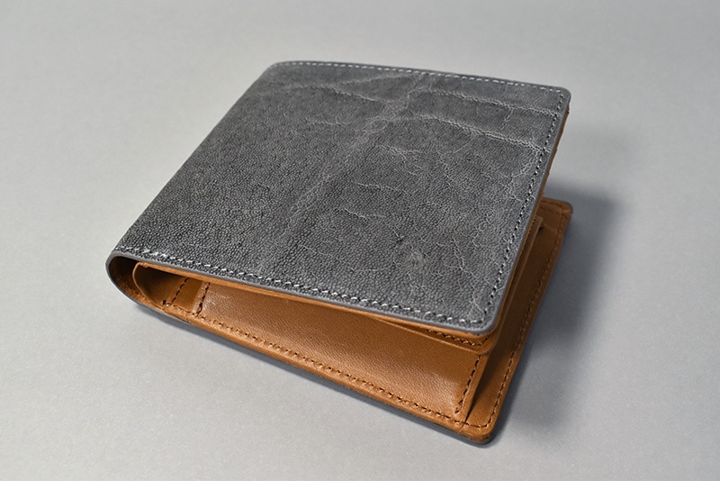 chapllin ����åץ�� ���硼�ȥ�����å� ��ELEPHANT LEATHER SHORT WALLET�� GRAY CPW-S-EL
