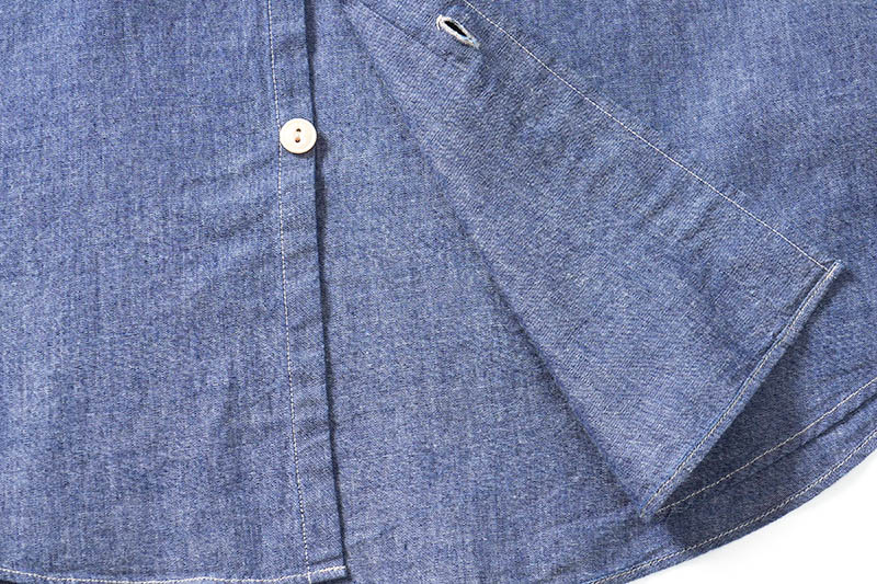 SUGAR CANE ���奬�������� Ⱦµ����� ��BLUE CHAMBRAY WORK SHIRT (SHORT SLEEVE)��  SC37941