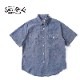 SUGAR CANE ���奬�������� Ⱦµ����� ��BLUE CHAMBRAY WORK SHIRT (SHORT SLEEVE)��  SC37941