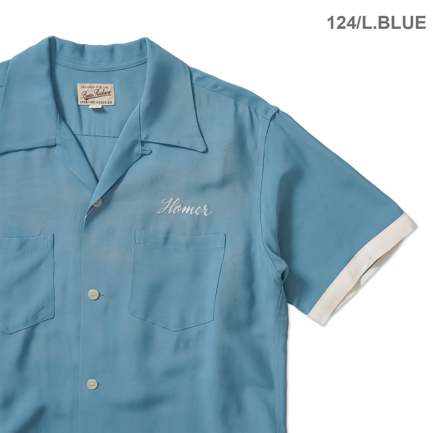 BUZZ RICKSON'S �Х��ꥯ���� Ⱦµ ����� BOWLING SHIRT ��STRATEGIC AIR COMMAND�� BR39735