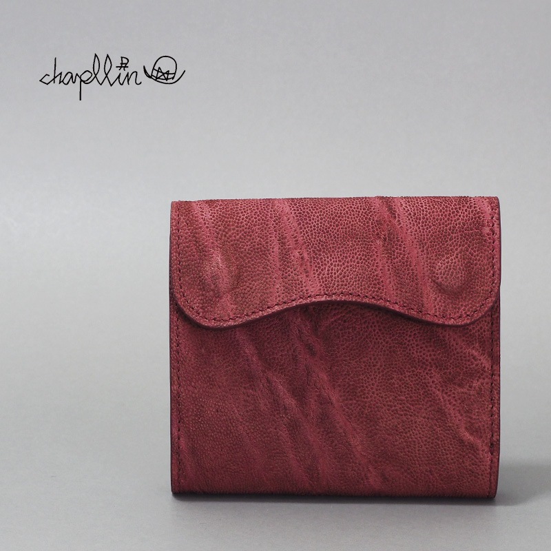 chapllin åץ å 5th ANNIVERSARY LIMITED MODEL rouGe ELEPHANT LEATHER COINLESS WALLET CPW-SMT-EL-RG