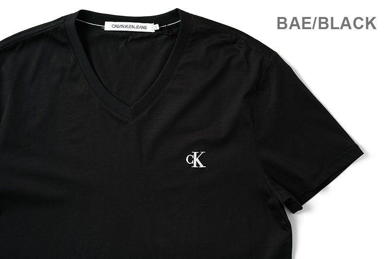 CALVIN KLEIN JEANS ����Х󥯥饤�󥸡��� Ⱦµ T����� ONE POINT LOGO V NECK S/S T-SHIRT J30J315063
