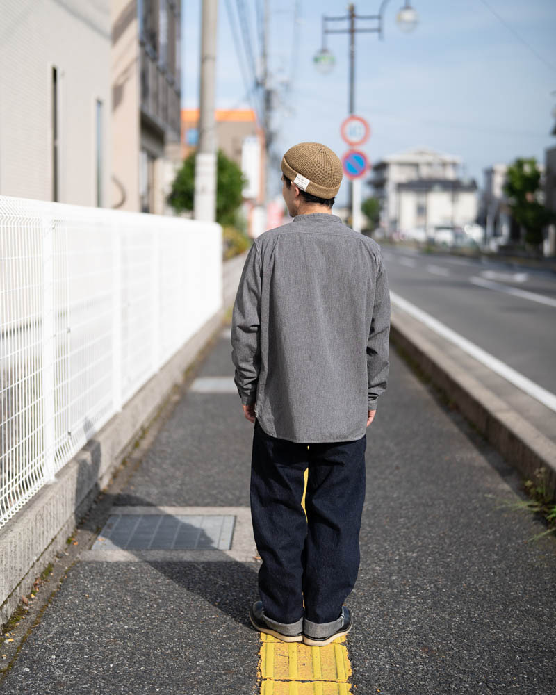 FULLCOUNT ե륫 Ĺµ ץ륪С  "Covert Chambray Stand Collar Shirt"  4084