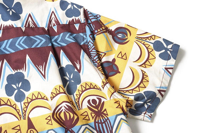 SUN SURF 󥵡 Ⱦµ ϥ RAYON HAWAIIAN SHIRT TROPICAL WOODCUT  SS39504