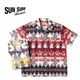SUN SURF 󥵡 Ⱦµ ϥ RAYON HAWAIIAN SHIRT TROPICAL WOODCUT  SS39504