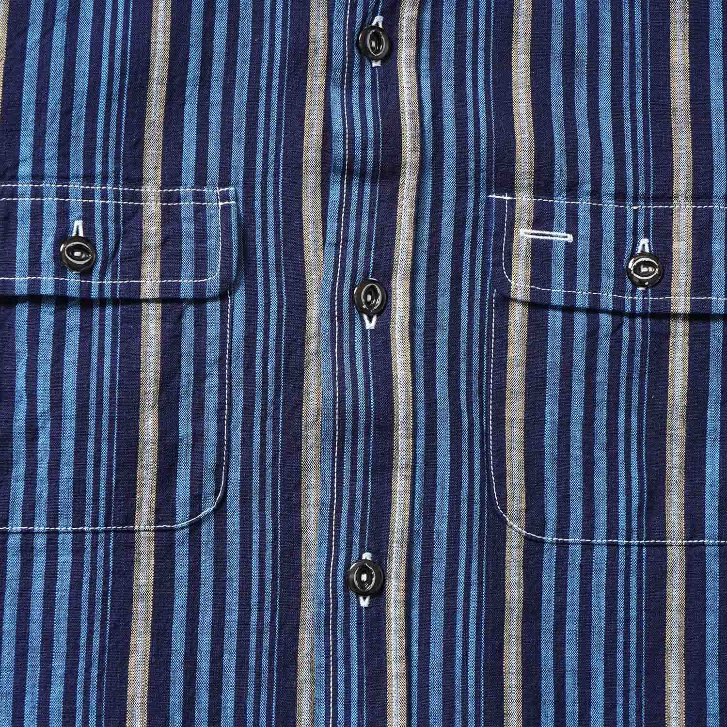 SUGAR CANE ���奬�������� Ĺµ ����� "FICTION ROMANCE 5.5oz. INDIGO STRIPE WORK SHIRT"  SC29592