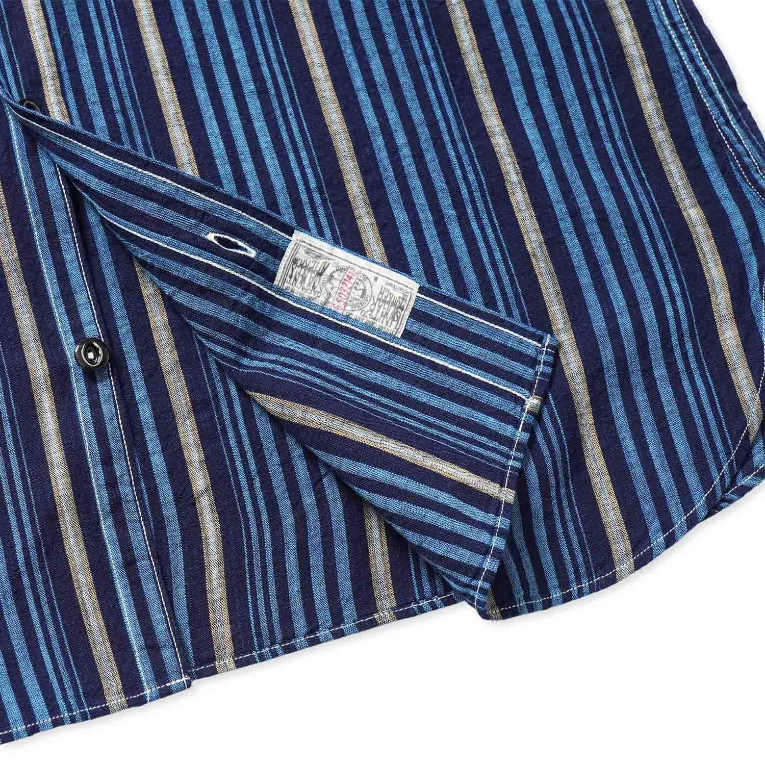 SUGAR CANE ���奬�������� Ĺµ ����� "FICTION ROMANCE 5.5oz. INDIGO STRIPE WORK SHIRT"  SC29592