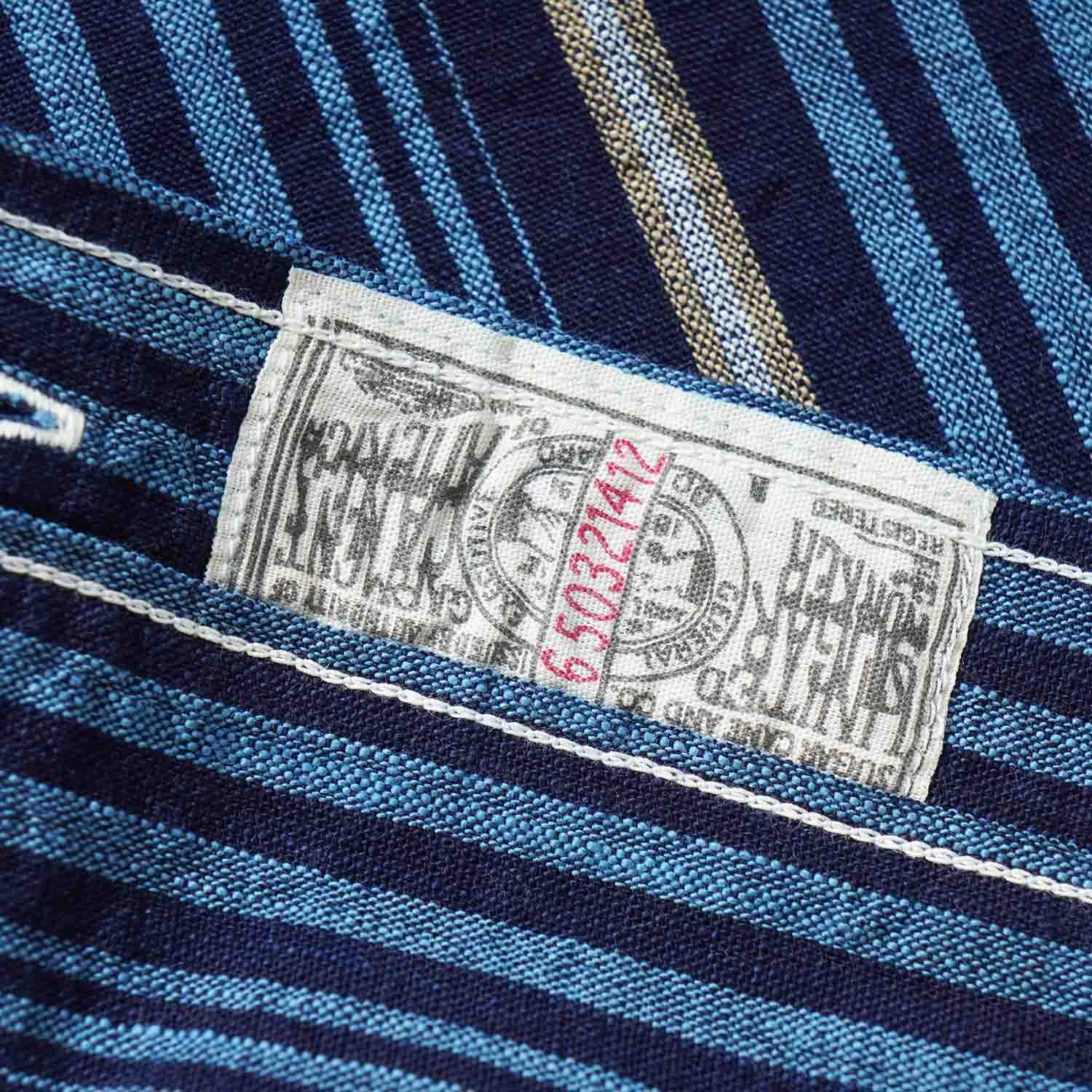 SUGAR CANE ���奬�������� Ĺµ ����� "FICTION ROMANCE 5.5oz. INDIGO STRIPE WORK SHIRT"  SC29592