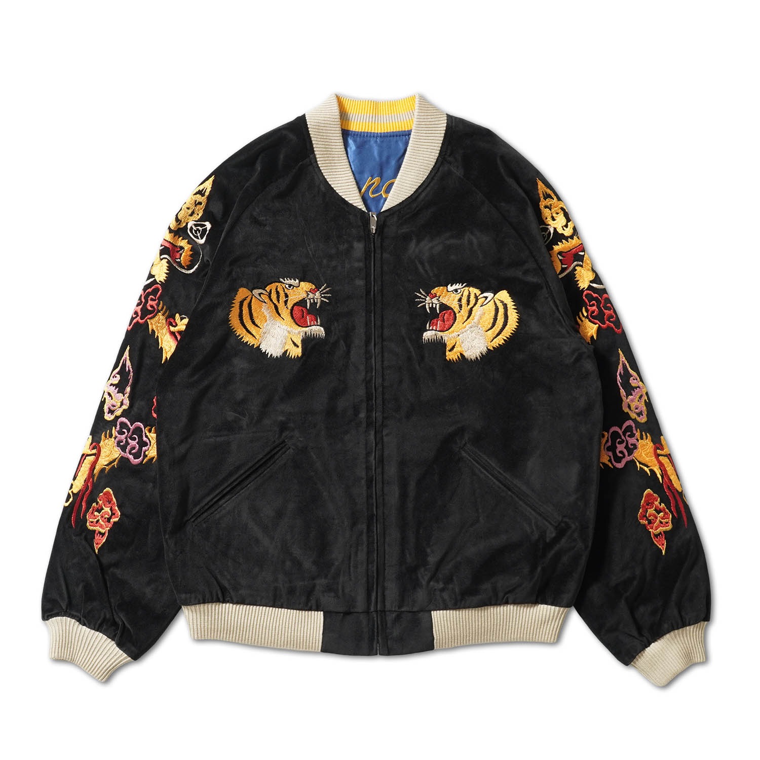 ��2026ǯ1��2��ȯ���TAILOR TOYO �ơ��顼���� ��������� Mid 1950s Style Velveteen Souvenir Jacket <br>��GOLD DRAGON & GOLD TIGER�� �� ��JAPAN MAP�� TT15840-119