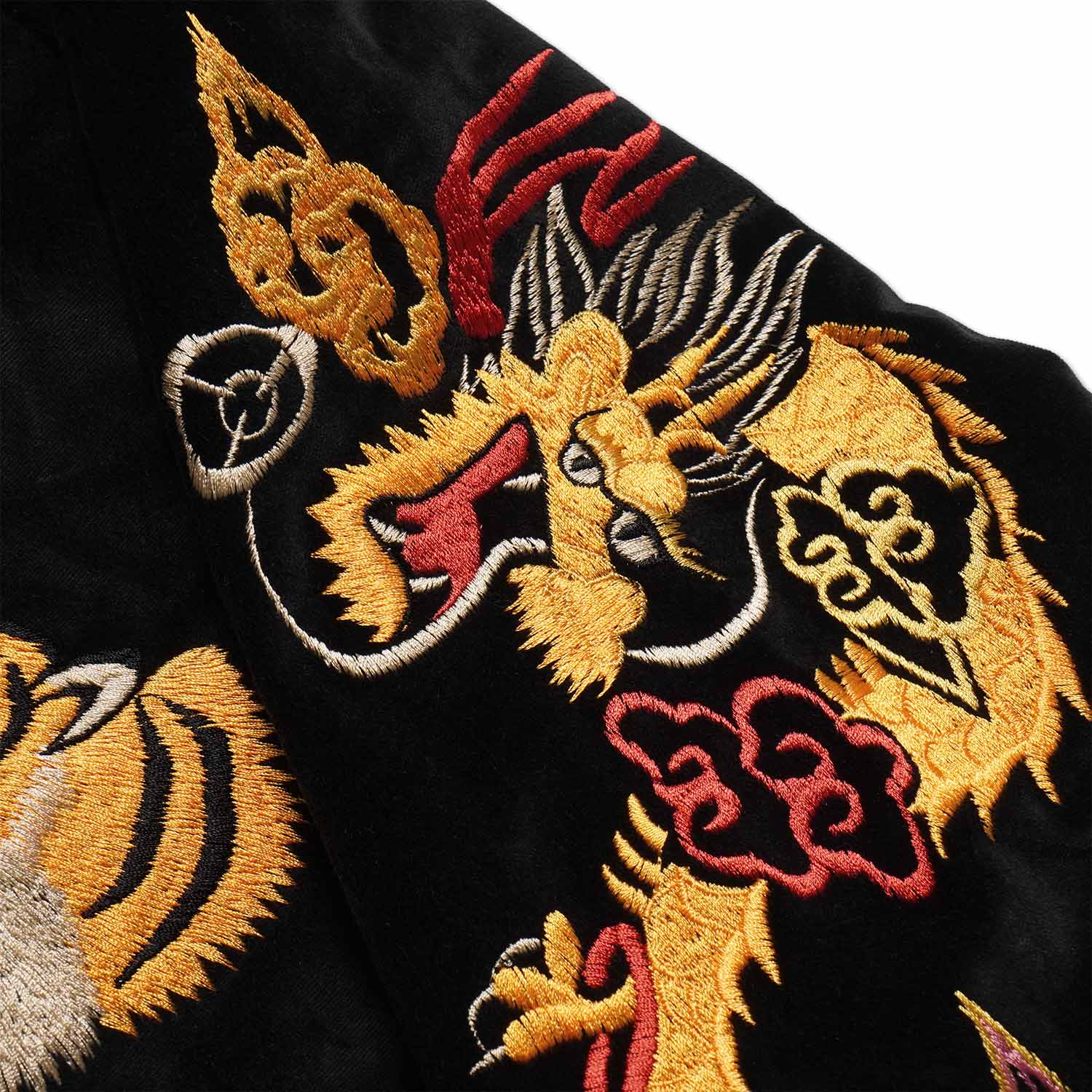 ��2026ǯ1��2��ȯ���TAILOR TOYO �ơ��顼���� ��������� Mid 1950s Style Velveteen Souvenir Jacket <br>��GOLD DRAGON & GOLD TIGER�� �� ��JAPAN MAP�� TT15840-119