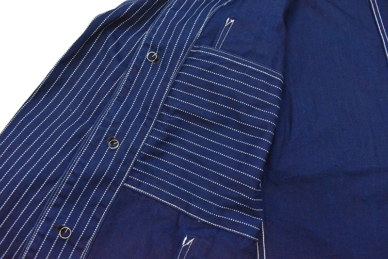 HEADLIGHT إåɥ饤 㥱å "9oz. WABASH STRIPE WORK COAT" HD15304