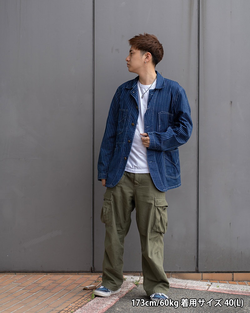 HEADLIGHT إåɥ饤 㥱å "9oz. WABASH STRIPE WORK COAT" HD15304