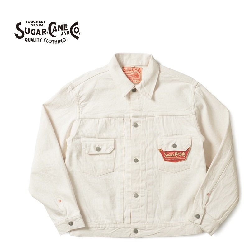 SUGAR CANE ���奬�������� �ǥ˥� ���㥱�å� "13oz. WHITE DENIM JACKET 1953 MODEL" SC15720