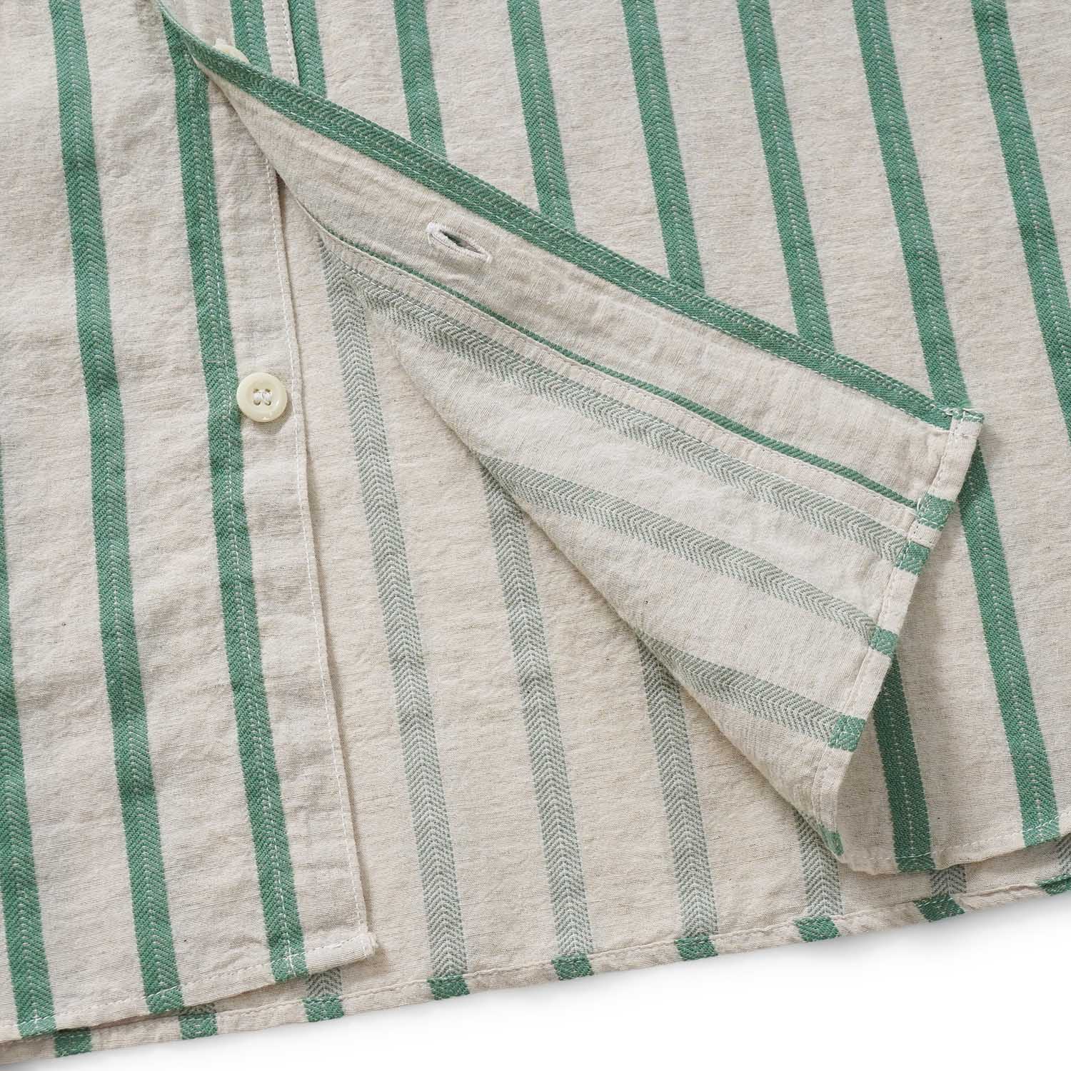 SUGAR CANE ���奬�������� Ⱦµ����� ��COTTON LINEN DOBBY HERRINGBONE STRIPE S/S WORK SHIRT�� SC39727