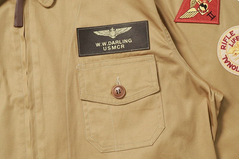 WAREHOUSE ϥ 㥱å  Lot 2219 M-421a JKT USMCR M-421A VMF322  "FIGHTING COCKS" åץꥱ  2219-APP(24SS)