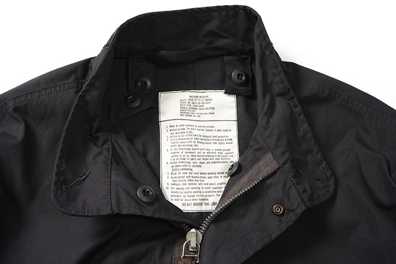 BUZZ RICKSON'S Хꥯ󥺡㥱å  WILLIAM GIBSON COLLECTION Type BLACK HOOD  EXTREME COLD WEATHER M-65 (NO HOOD)  BR15192
