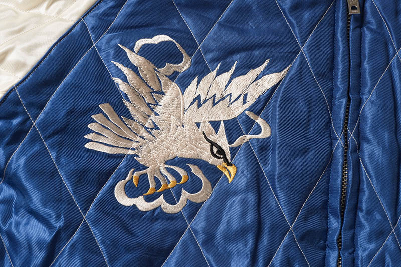 TAILOR TOYO ơ顼  Mid 1950s Style Velveteen Souvenir Jacket  ROARING TIGER  WHITE EAGLE  TT15544-119