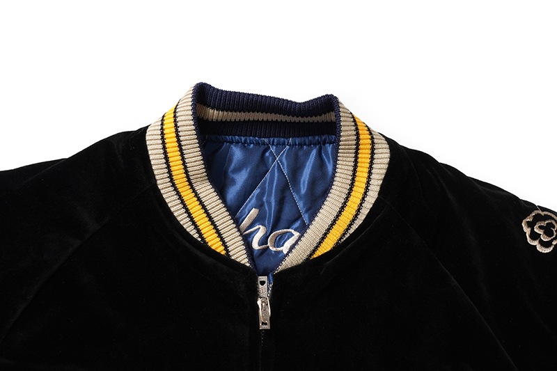 TAILOR TOYO ơ顼  Mid 1950s Style Velveteen Souvenir Jacket  ROARING TIGER  WHITE EAGLE  TT15544-119