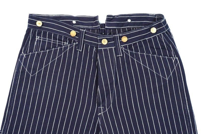 HEADLIGHT إåɥ饤 ѥ "HEADLIGHT 8oz. SPECIAL WOVEN STRIPE DENIM WAIST OVERALLS" HD42499