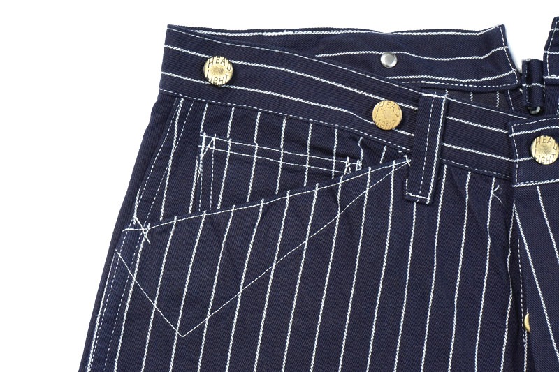 HEADLIGHT إåɥ饤 ѥ "HEADLIGHT 8oz. SPECIAL WOVEN STRIPE DENIM WAIST OVERALLS" HD42499