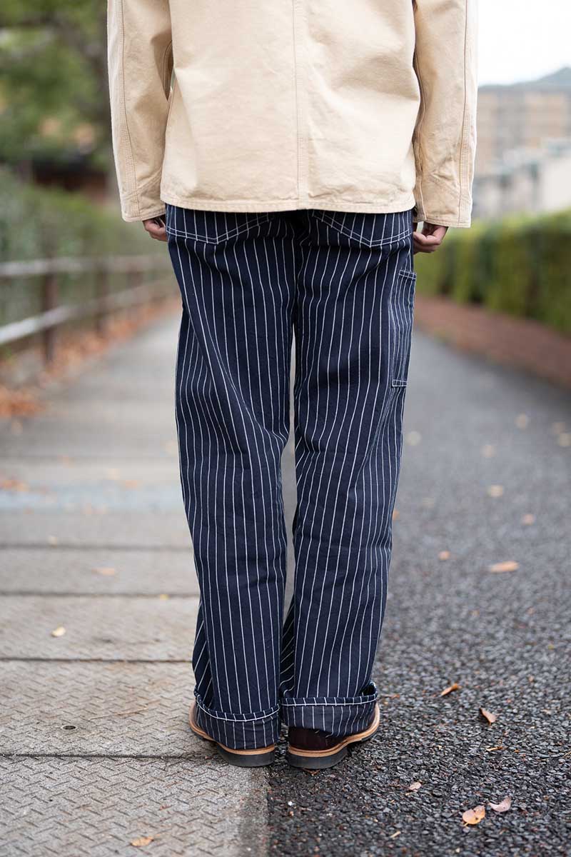 HEADLIGHT إåɥ饤 ѥ "HEADLIGHT 8oz. SPECIAL WOVEN STRIPE DENIM WAIST OVERALLS" HD42499