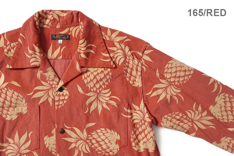 SUN SURF ���󥵡��� Ĺµ ����� CORDUROY OPEN SHIRT  "DUKE'S PINEAPPLE" SS29580