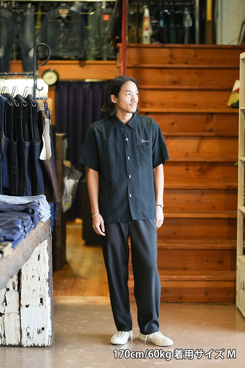 STYLE EYES �������륢���� Ⱦµ �����  RAYON BOWLING SHIRT  "I.F.A"  SE39457