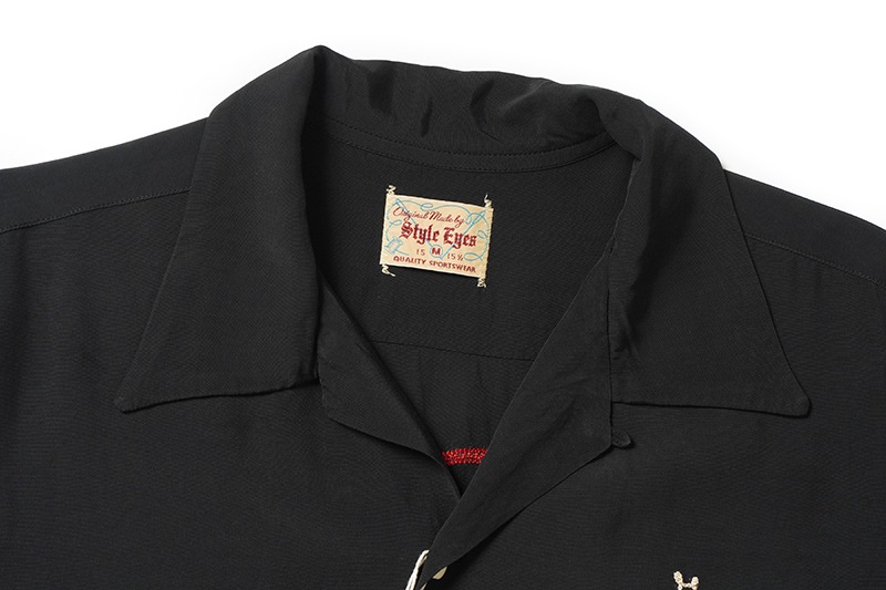 STYLE EYES �������륢���� Ⱦµ �����  RAYON BOWLING SHIRT  "I.F.A"  SE39457