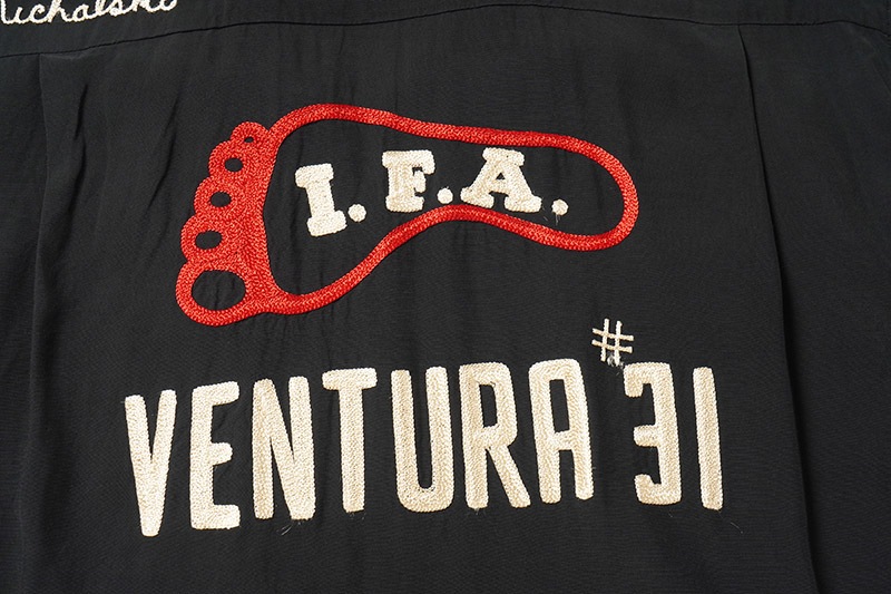 STYLE EYES �������륢���� Ⱦµ �����  RAYON BOWLING SHIRT  "I.F.A"  SE39457