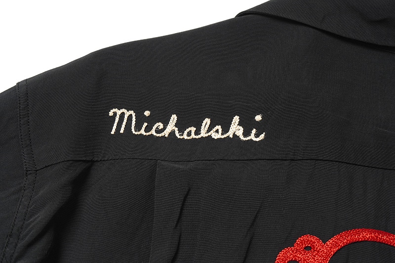 STYLE EYES �������륢���� Ⱦµ �����  RAYON BOWLING SHIRT  "I.F.A"  SE39457