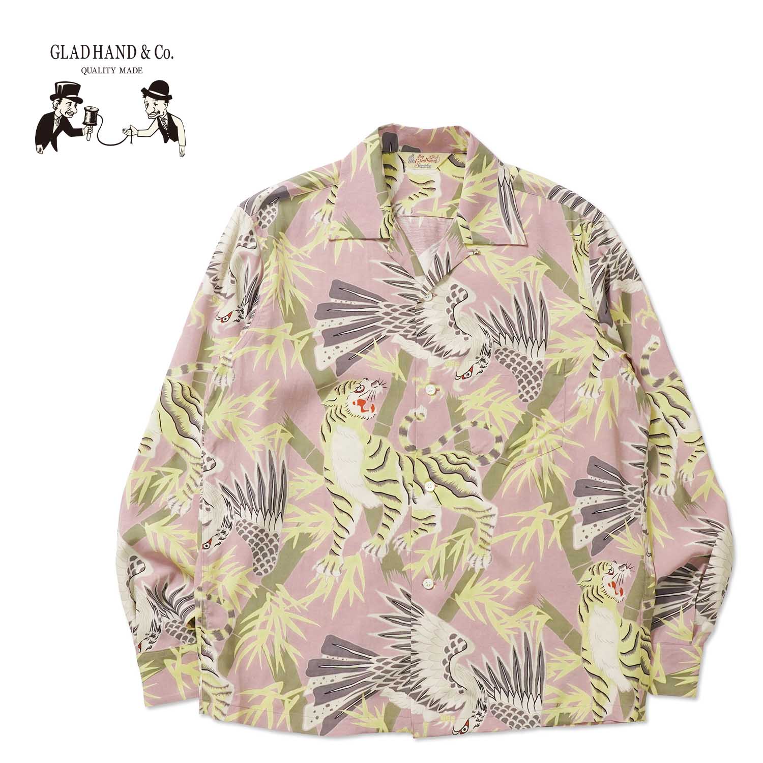 GLAD HAND ����åɥϥ�� Ĺµ ����� "GLAD RAW - L/S HAWAIIAN SHIRT"  BYGH6107