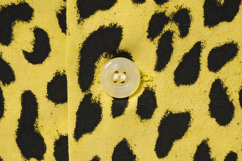 STAR OF HOLLYWOOD ֥ϥꥦå Ⱦµ  HIGH DENSITY RAYON OPEN SHIRT  "LEOPARD"  SH39490
