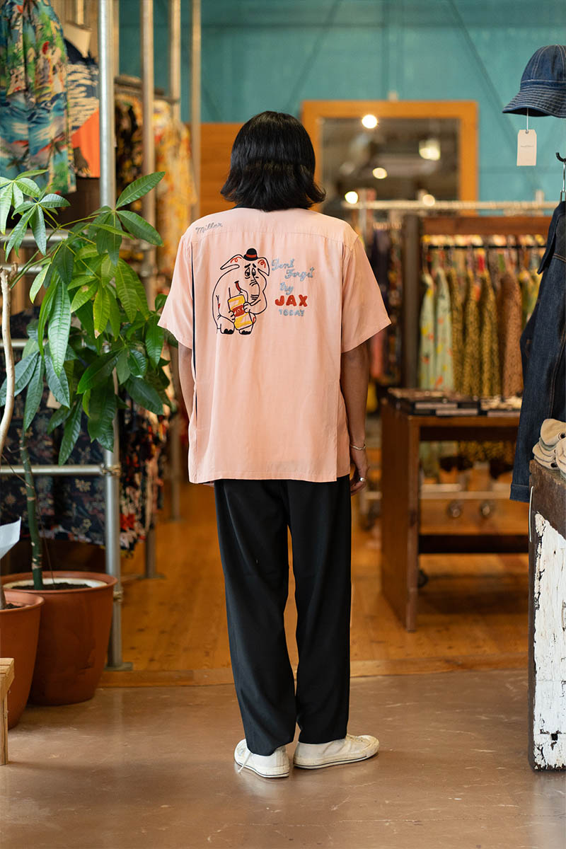 STYLE EYES �������륢���� Ⱦµ �����  RAYON BOWLING SHIRT  ��JAX BEER��  SE39458