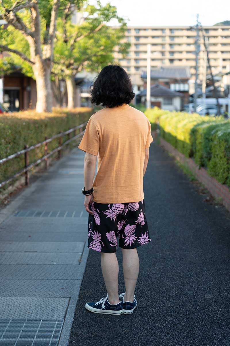 WAREHOUSE �������ϥ��� Ⱦµ T����� Lot 4601 "̵��" 4601-MUJI(25SS)