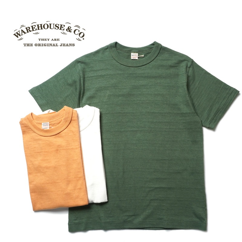 WAREHOUSE �������ϥ��� Ⱦµ T����� Lot 4601 "̵��" 4601-MUJI(25SS)